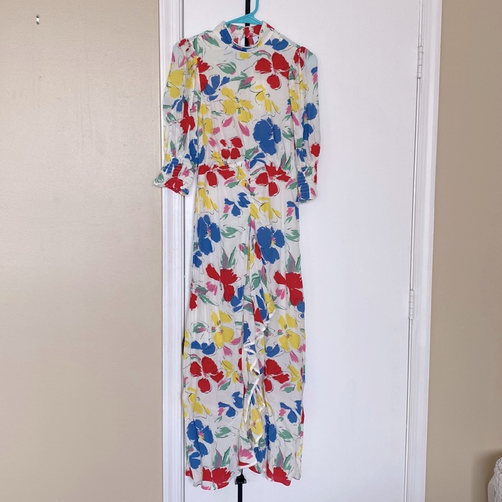Rixo x Target White floral dress